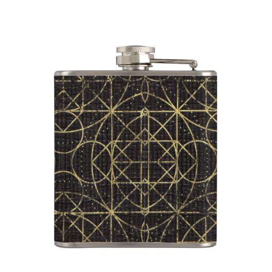 Baum des Lebens - Yggdrasil und Runen Flachmann (Rückseite)