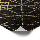 Baum des Lebens - Yggdrasil und Runen Poster (Ecke)