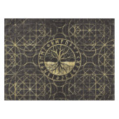 Baum des Lebens - Yggdrasil und Runen Tischdecke (Vorderseite (Horizontal))