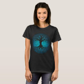 Baum des Lebens Yggdrasil Viking Celtic T-Shirt (Vorne ganz)