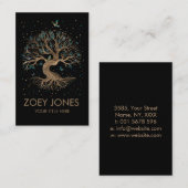 Baum des Lebens - Yggdrasil Visitenkarte (Vorne/Hinten)