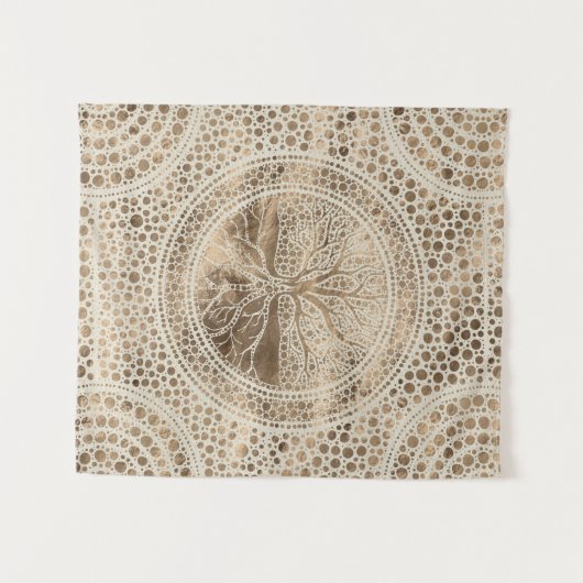 Baum des Lebens - Yggdrasil- Wandteppich (Vorderseite (Horizontal))