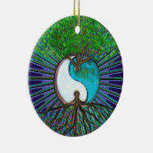 Baum des Lebens Yin Yang Keramik Ornament (Rechts)