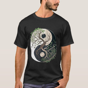 Baum des Lebens Yin Yang Yoga Natur Lance Kunst  T-Shirt