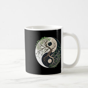 Baum des Lebens Yin Yang Yoga Natur Lanzenkunst  Kaffeetasse