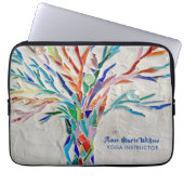 Baum des Lebens Yoga Instructor Laptopschutzhülle (Vorderseite)