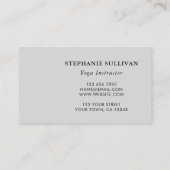 Baum des Lebens Yoga Instructor Visitenkarte (Rückseite)