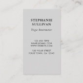 Baum des Lebens Yoga Instructor Visitenkarte (Rückseite)