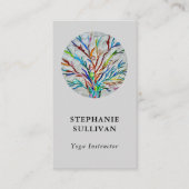 Baum des Lebens Yoga Instructor Visitenkarte (Vorderseite)