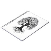 Baum des Lebens Zen Klassisches Notizbuch Notizblock (Linke Seite)