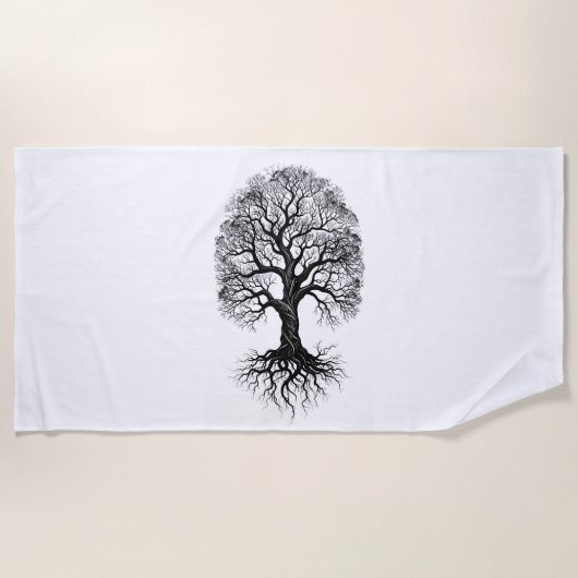 Baum des Lebens Zen-Strandtuch Strandtuch (Vorderseite)