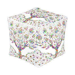 Baum des Lebens Zierpouf Hocker