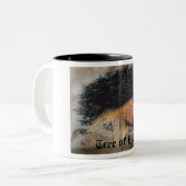 Baum des Lebens Zweifarbige Tasse (Vorderseite Links)