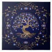 Baum des Lebensbösen Auges Fliese (Vorderseite)