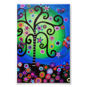 Baum des Lebenschmetterlinges Fotodruck