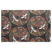 Baum des Lebenschwarzen Stoff (Fat Quarter (45,7 x 55,9 cm))