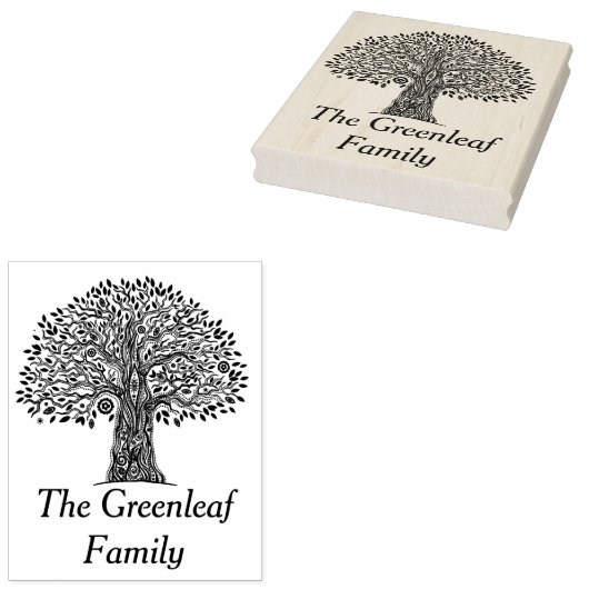 Baum des Lebensdoodles Gummistempel (Stempel)