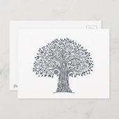Baum des Lebensdoodles Postkarte (Vorne/Hinten)