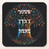 Baum des lebensfarbenen Untersetzer (Vorderseite)