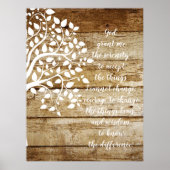 Baum des Lebensfriedens Gebet Poster (Vorne)