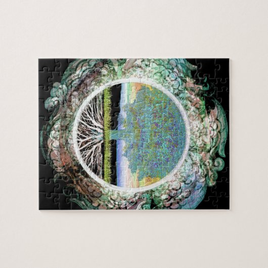 Baum des Lebensglücks Puzzle (Horizontal)