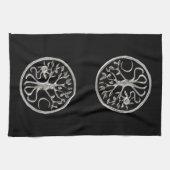 Baum des Lebensküchentuches Geschirrtuch (Horizontal)