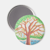 Baum des Lebensmagneten Magnet (Vorderseite/Rückseite)