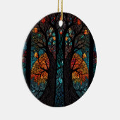 Baum des Lebensmosaik-Buntglaseffekts Keramik Ornament (Rechts)