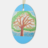 Baum des lebensovalen Ornaments Keramikornament (Links)