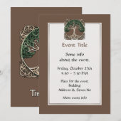 Baum des Lebenspapiers Einladung (Vorne/Hinten)