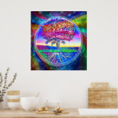 Baum des Lebenssegens Poster (Küche)