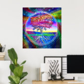 Baum des Lebenssegens Poster (Heimbüro)