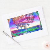 Baum des Lebenssegens Rechteckiger Aufkleber (Umschlag)