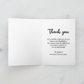 Baum des Lebensunterhalts Beileid Beerdigungsdenkm Dankeskarte (Innenseite)