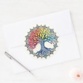 Baum des Lebenswassers Runder Aufkleber (Umschlag)