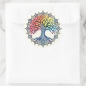 Baum des Lebenswassers Runder Aufkleber (Tasche)