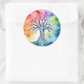 Baum des Lebenswassers Runder Aufkleber (Tasche)