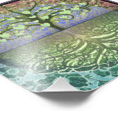 Baum des Lebenswissens und Liebe Fotodruck (Ecke)