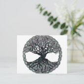 Baum des Lebenszirkels Postkarte (Stehend Vorderseite)