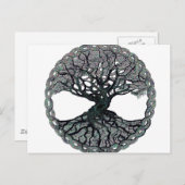 Baum des Lebenszirkels Postkarte (Vorne/Hinten)