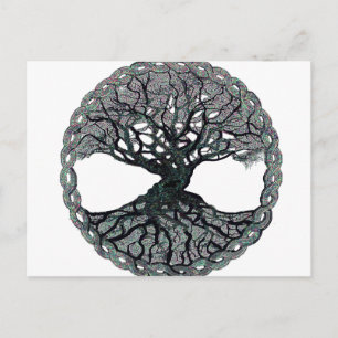 Baum des Lebenszirkels Postkarte