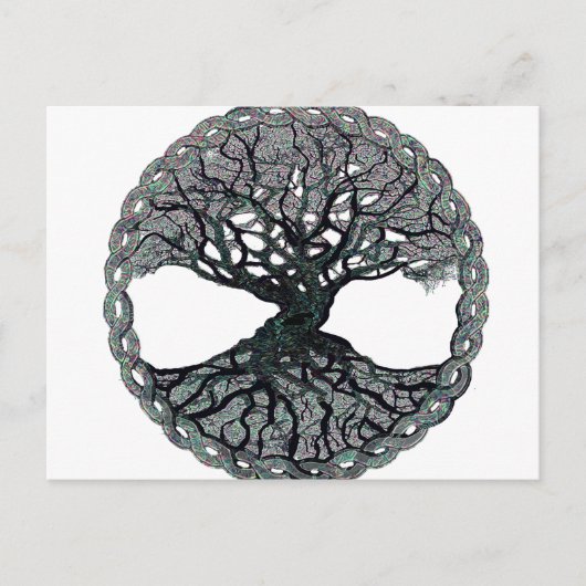 Baum des Lebenszirkels Postkarte (Vorderseite)