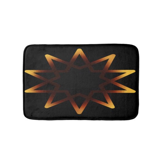 Baum des lebhaften Orangen-Symbols Badematte (Vorderseite)