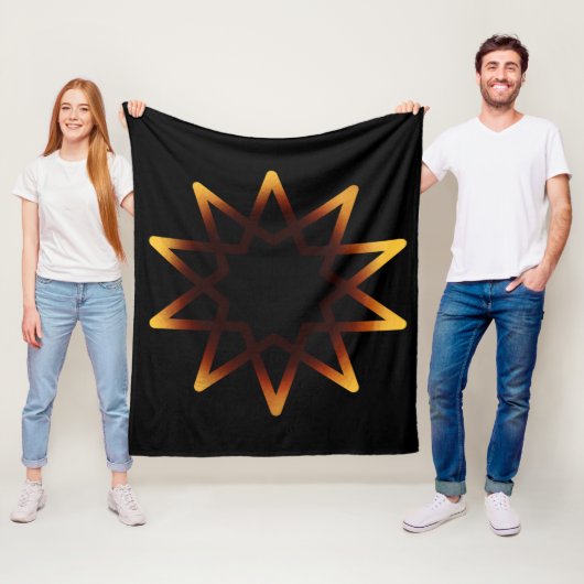 Baum des lebhaften Orangen-Symbols Fleecedecke (Beispiel)