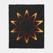 Baum des lebhaften Orangen-Symbols Fleecedecke (Vorderseite)