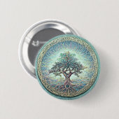 Baum des Lichts des Lebens Button (Vorne & Hinten)