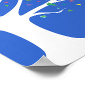 BAUM des LIFE-Jüdischen Geburtszeugnisses Poster (Ecke)