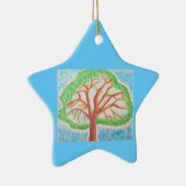 Baum des Life-Star-Ornaments Keramikornament (Rechts)