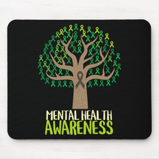 Baum des nationalen Monats der Bewusstseinsbildung Mousepad (Vorne)