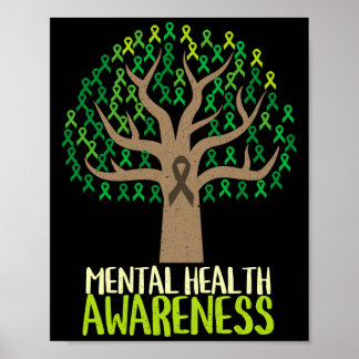 Baum des nationalen Monats der Bewusstseinsbildung Poster